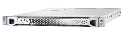 HPE ProLiant DL360 Gen9 rack server with one Intel® Xeon® E5-2620 v4 processor, 16 GB memory, and one 500W power supply